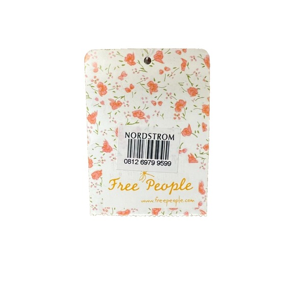 NWT We the Free East Coast Top Ribbed Spice Surplice V-Neck Waist Tie SZ XS - Picture 12 of 16